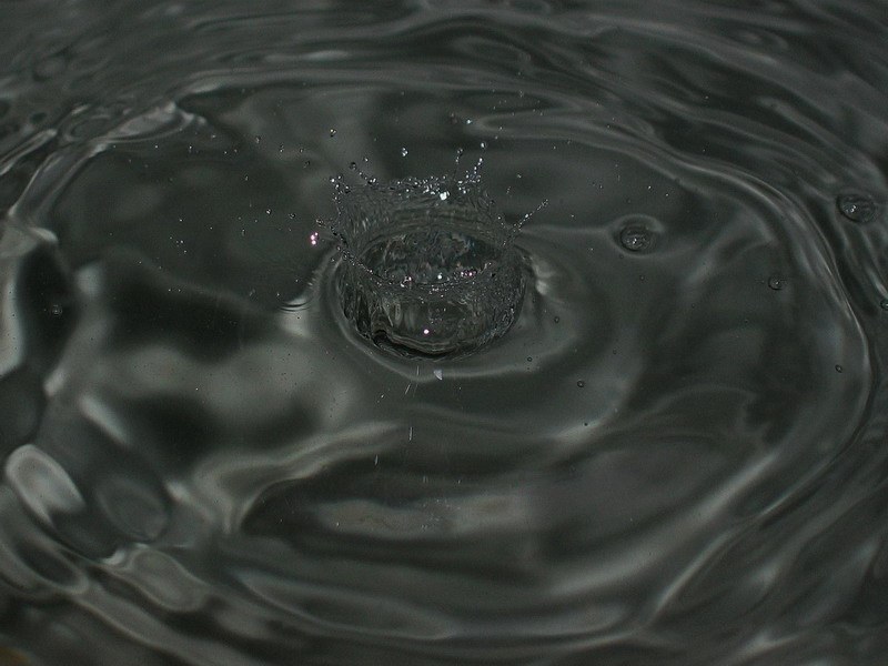 Брызги от капли Брызги вода