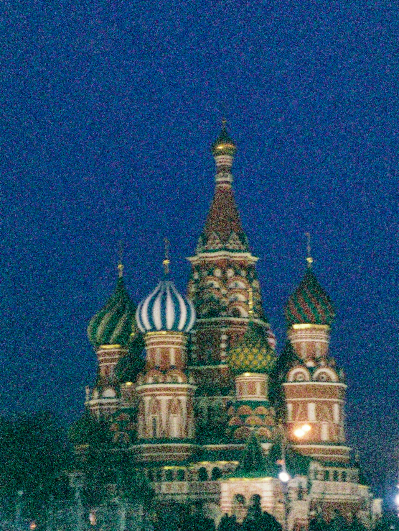 *** город вечер Красная площадь Храм Василия Блаженного Москва