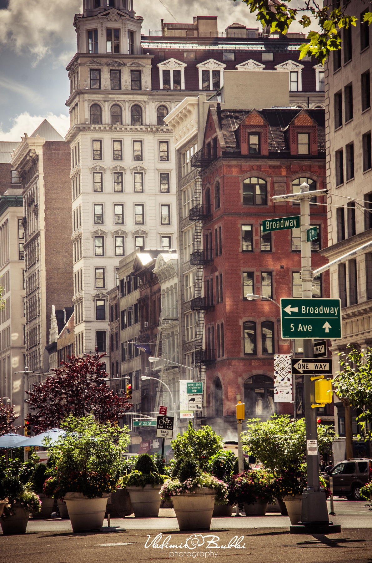 Broadway and 5 ave. 