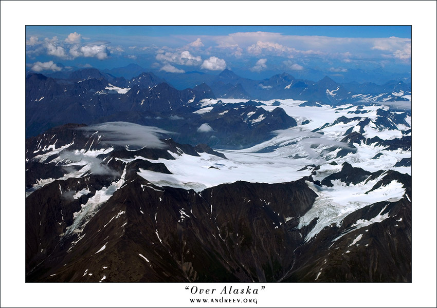 Над Аляской Аляска ледники горы Alaska