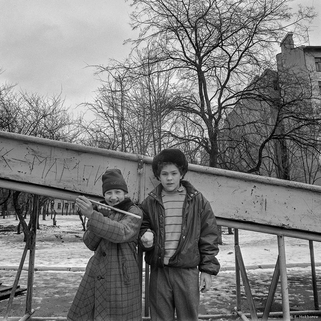 Интернатские. Улица Глухая Зеленина,  Ленинград, март 1990. Mokhorev