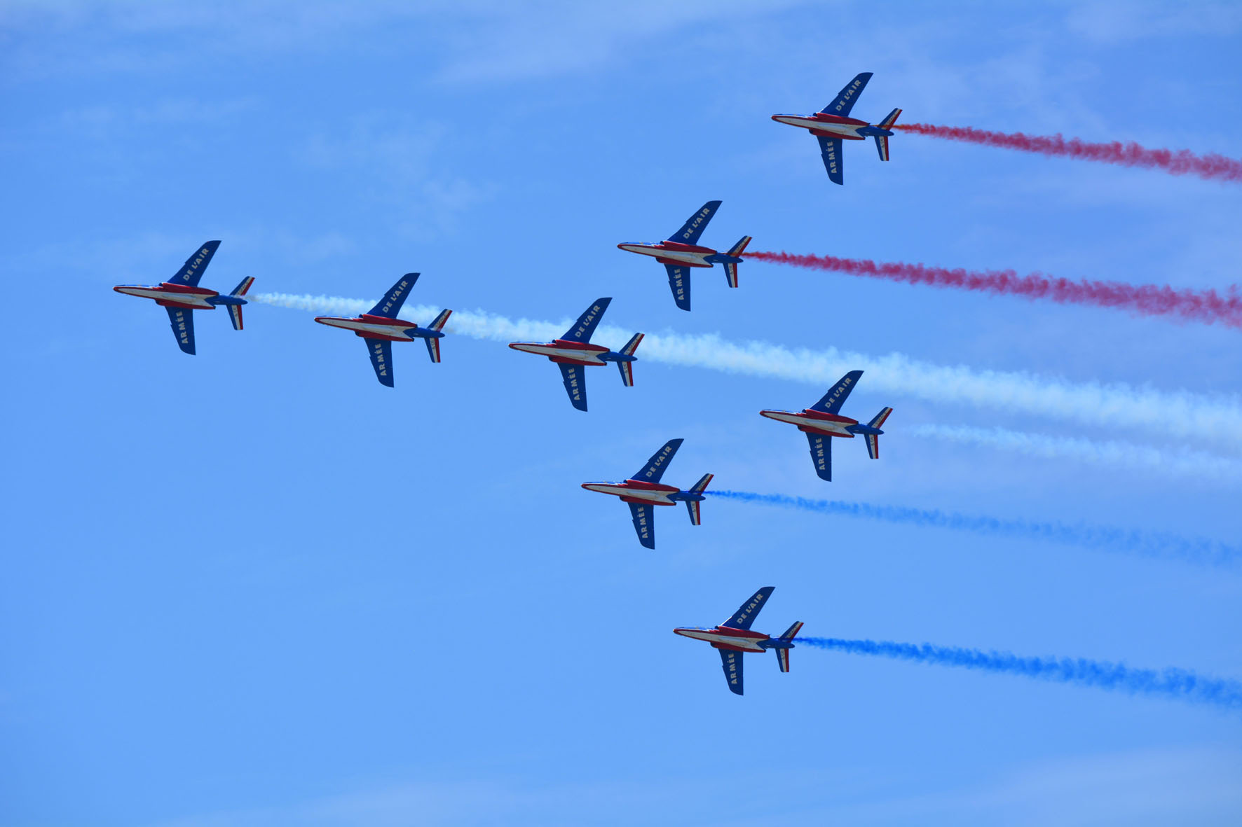 Patrouille de France, не наши цвета... Ле-Бурже авиасалон высший пилотаж