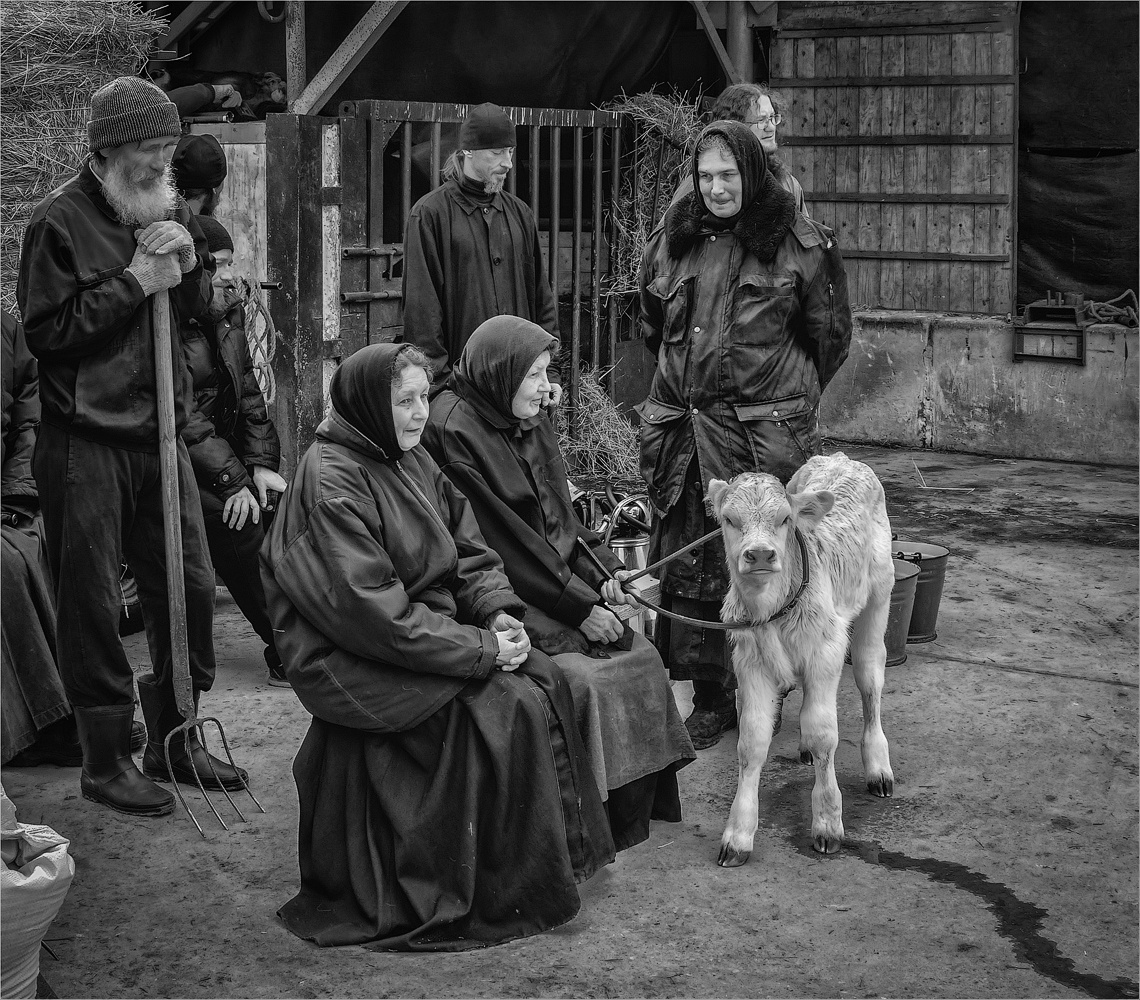 Портрет с теленком портрет жанр