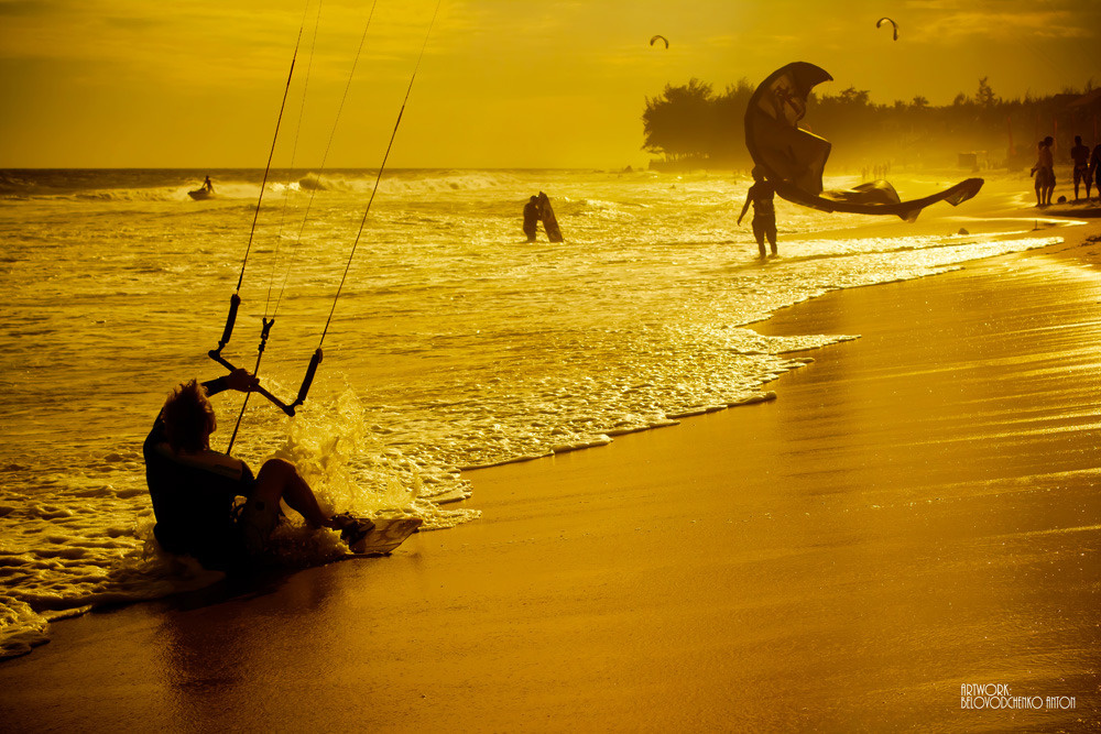 Kitesurfing 