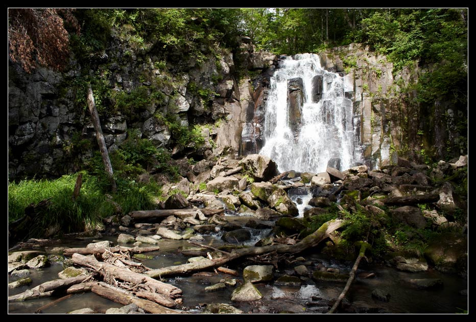 Waterfall тайга, речка, водопад