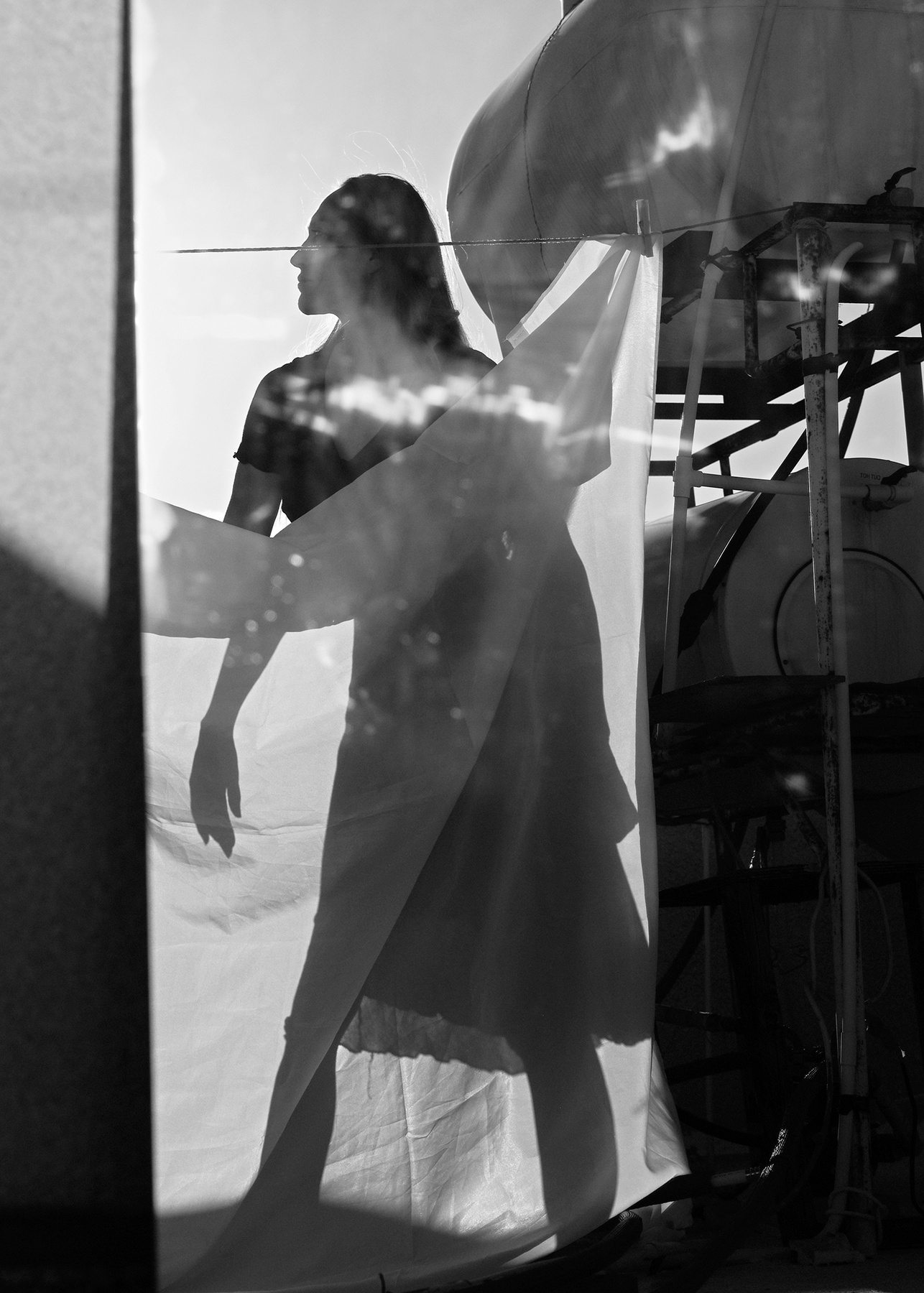 self-portrait selfie reflection woman leica portrait