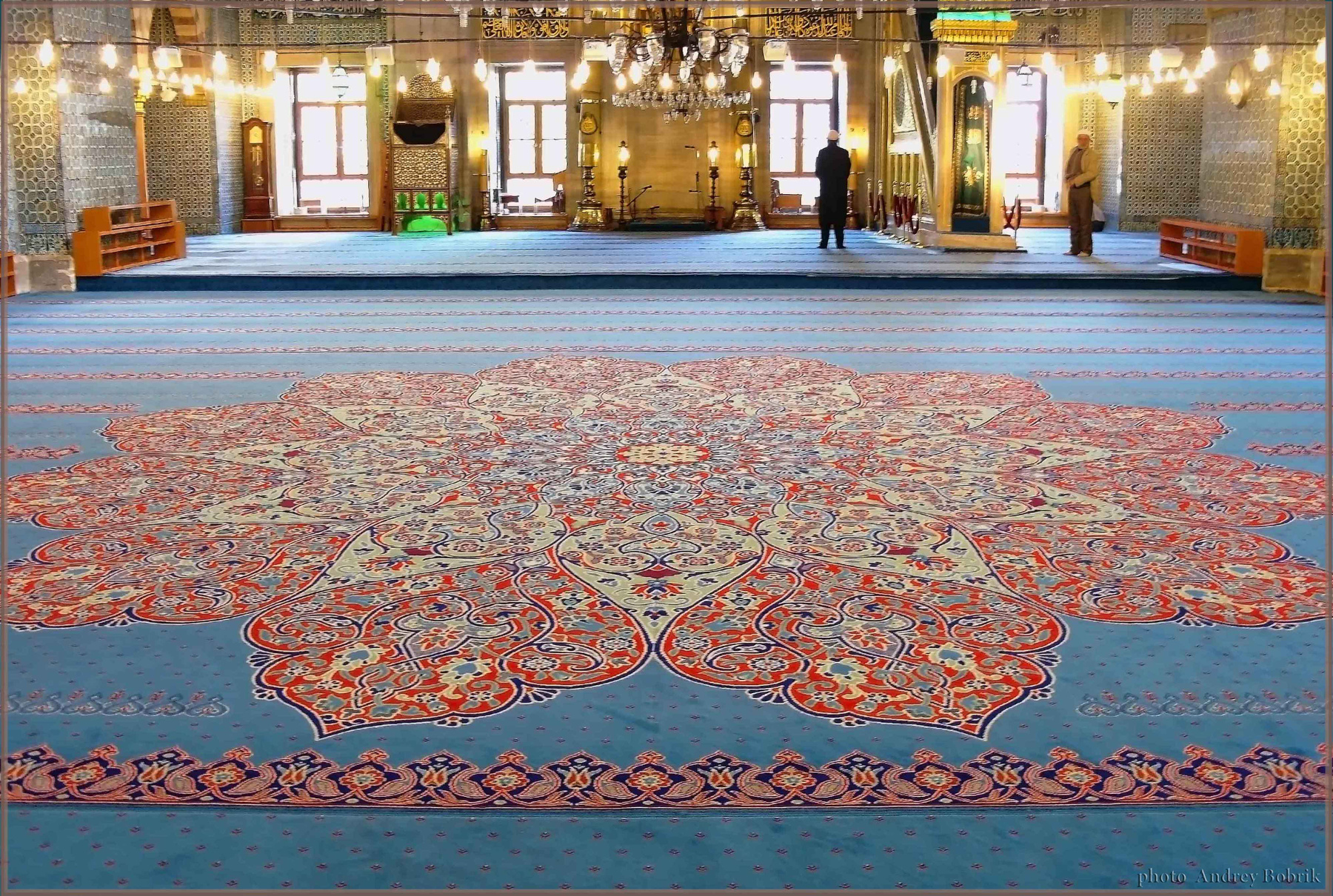 Ковер в мечети Турция Стамбул ковер мечеть Новая Yeni Camii