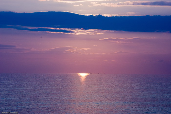 Закат закат море
