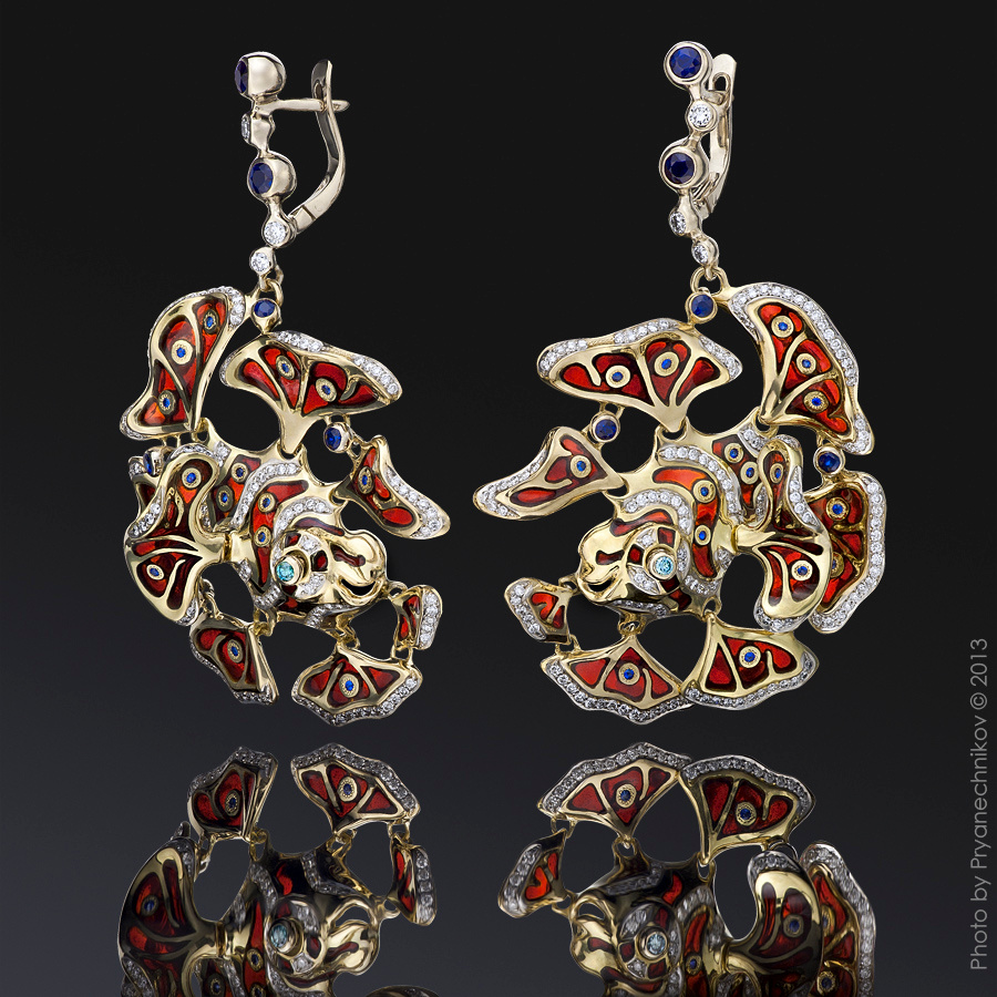 Jewellery Photography. Фото Ювелирных изделий с бриллиантами, драгоценными камнями и эмалью. Ювелирный постер. Diamond Jewelry. Ювелирный Дом Екатеринбург АРТiФАКТ Прянечников Pryanechnikov палладий бриллианты драгоценные камни витражная эмаль 