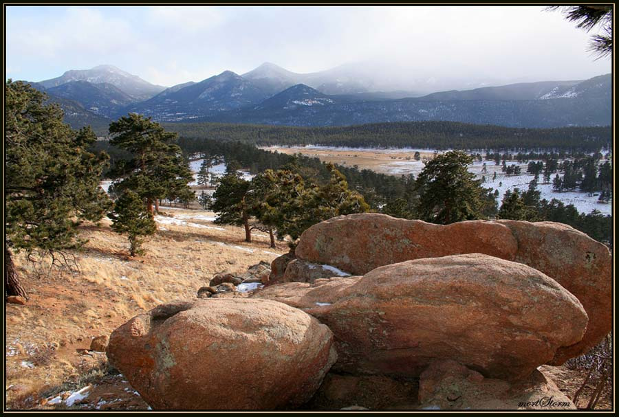 Синие дали... Колорадо Rocky Mountain National Park горы