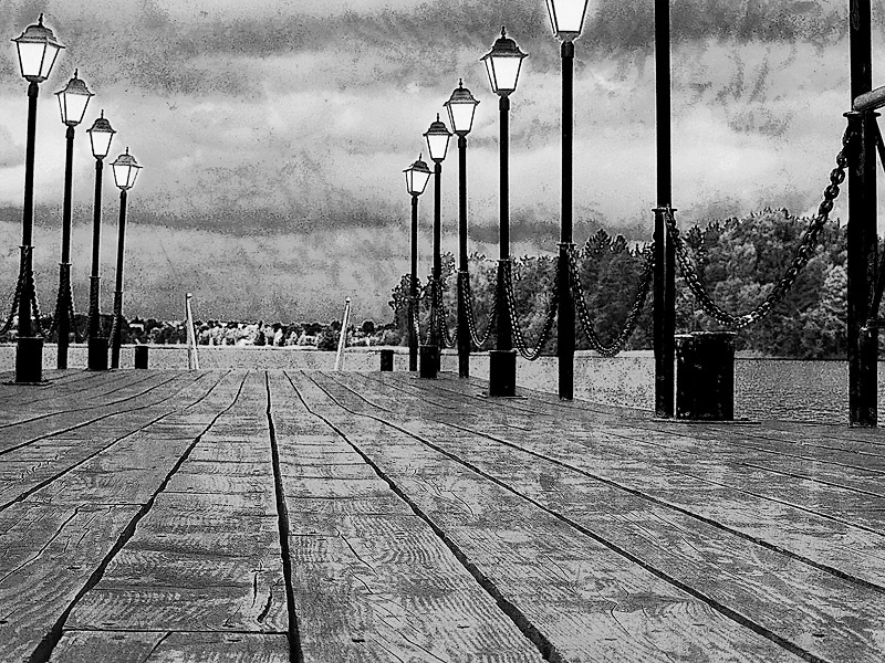 Valday lake Lake Valday Nature B&W