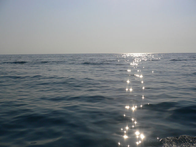 Солнечные блики  блики море 