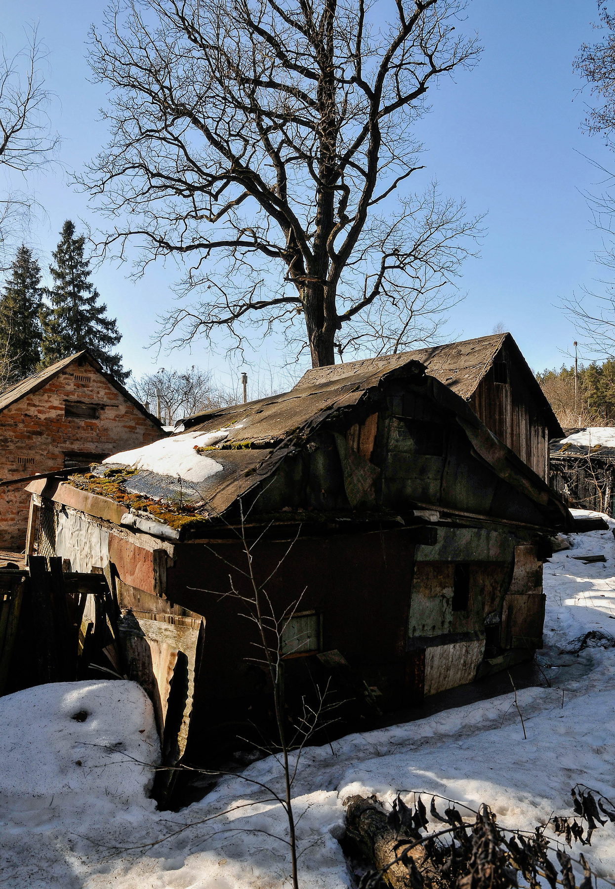 Весна, старые сарайчики ... 