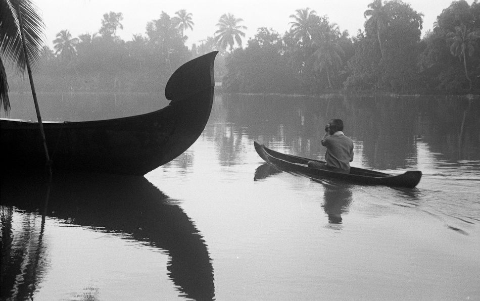 Kerala backwaters india travel leica film b&w
