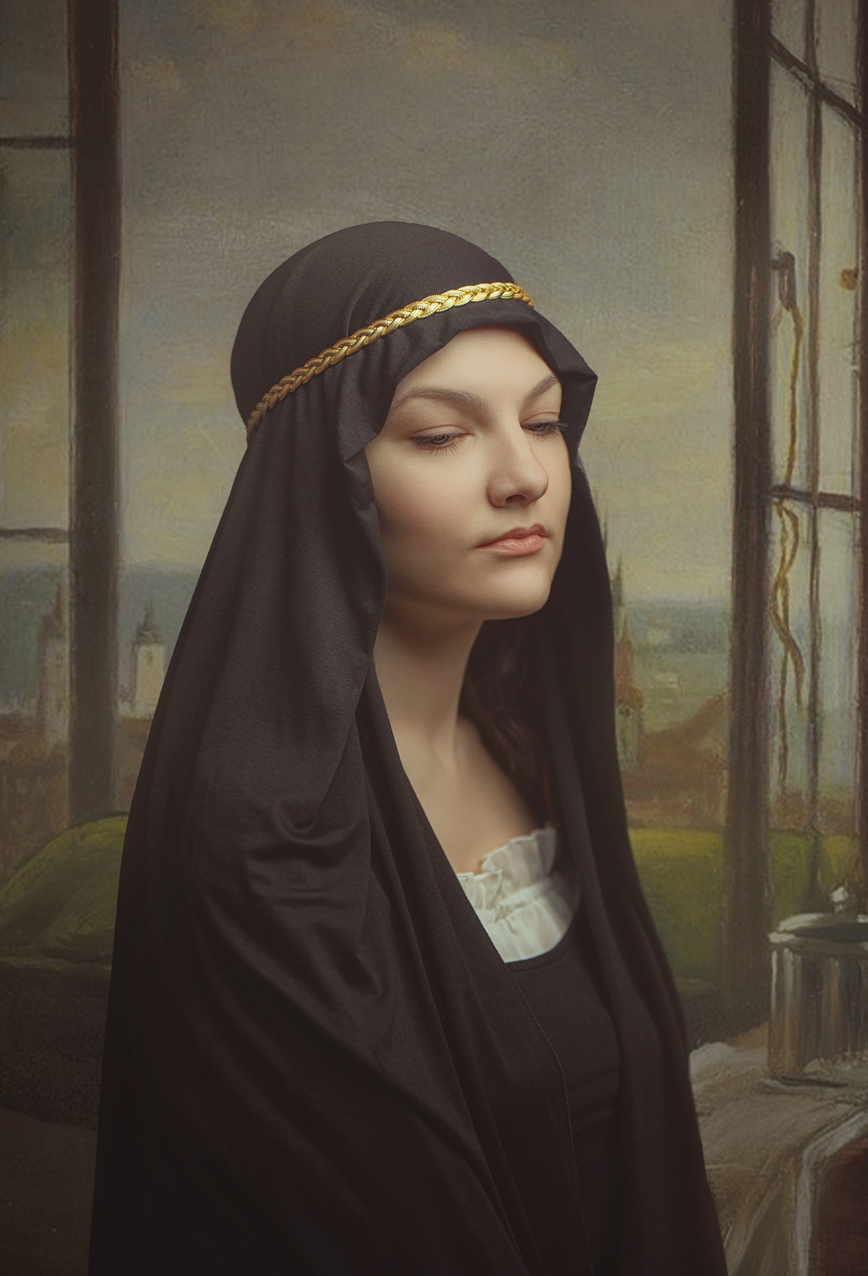 Портрет у окна. файнарт fineart