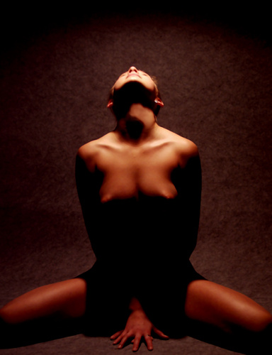 symmetry woman, nude, portrait