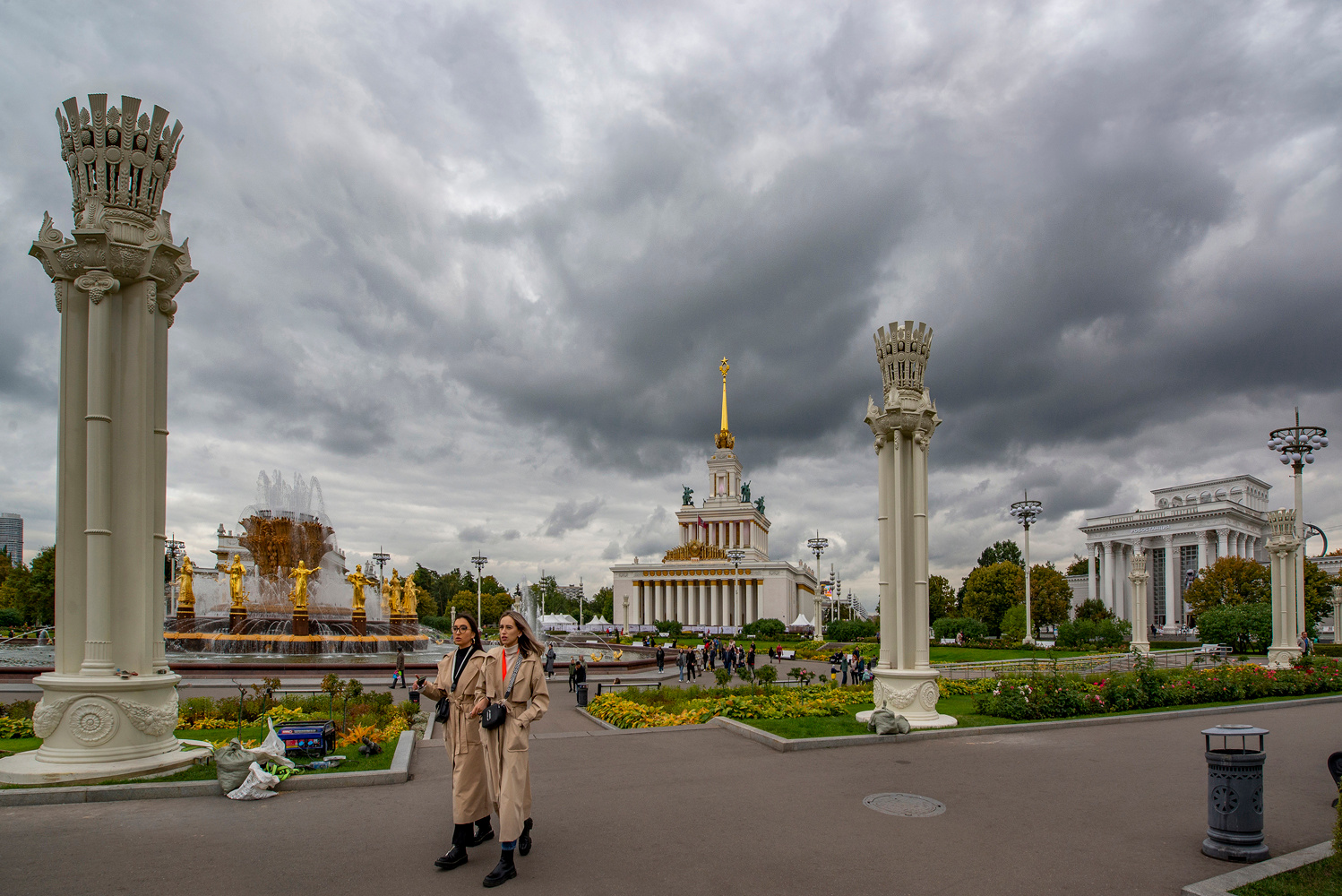 На ВДНХ (2) Москва ВДНХ фонтан Дружба_народов