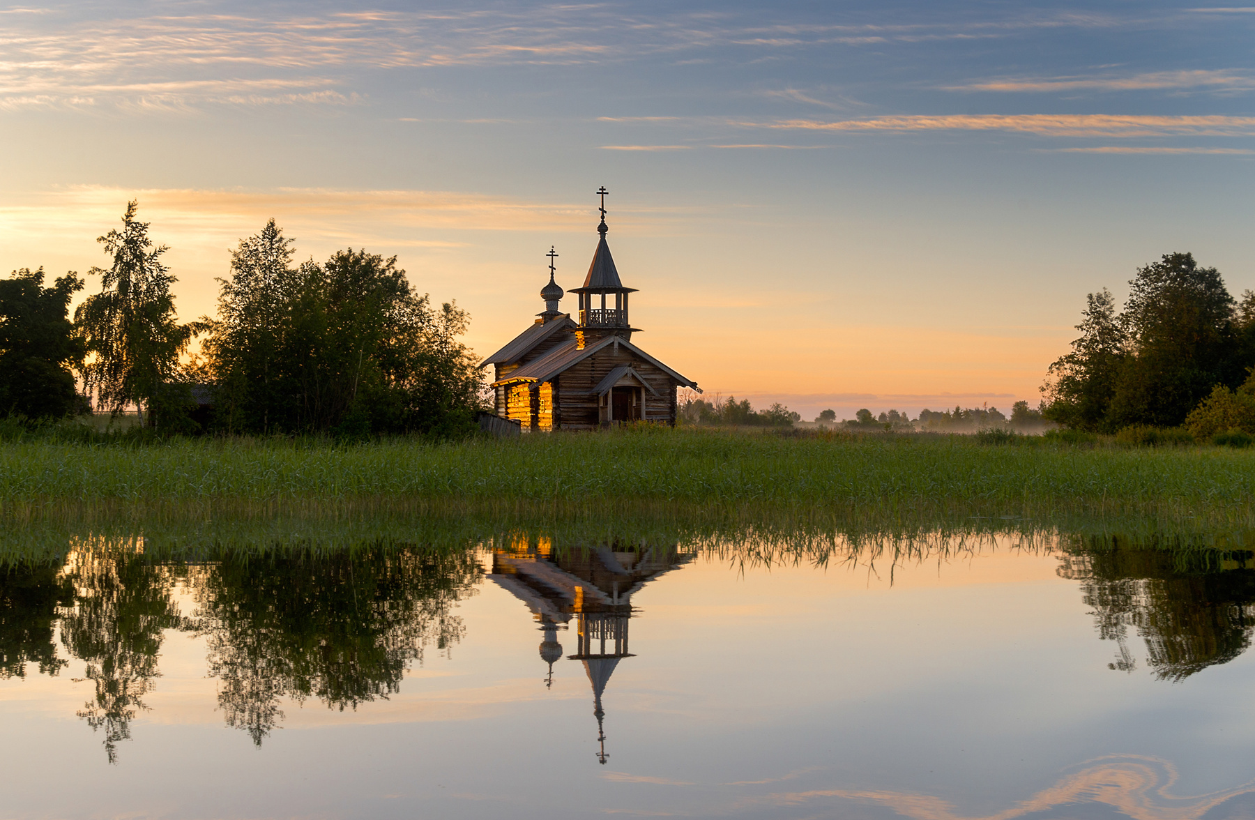 *** кижи карелия рассвет