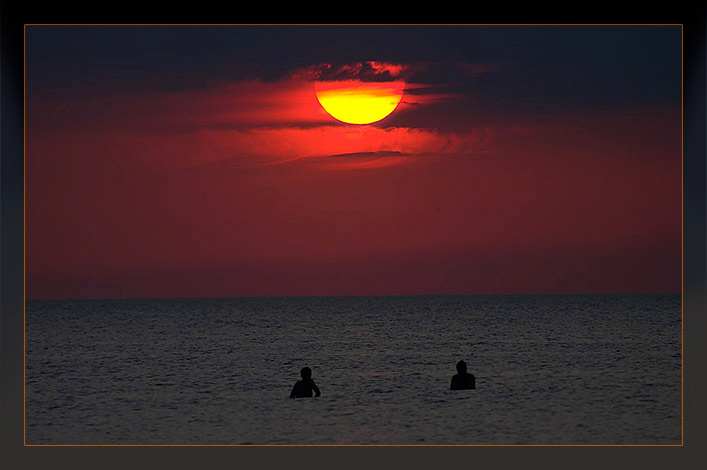 Навстречу звезде. закат, солнце, море