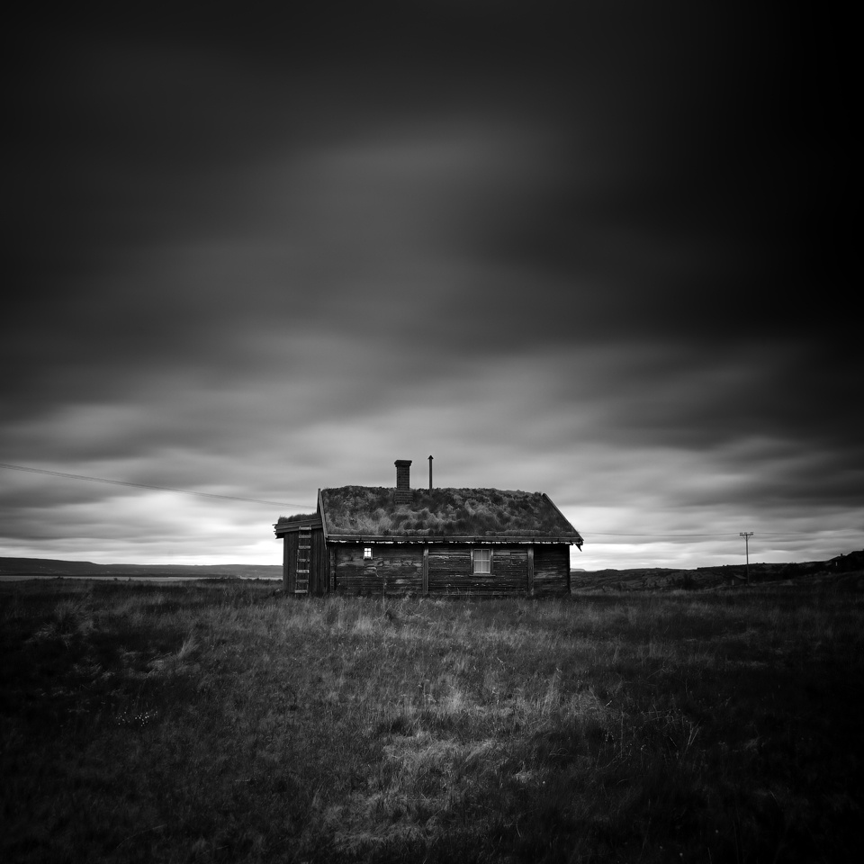 Хамеледом Лаксе-фьорд Норвегия изба longexposure abondoned Norway