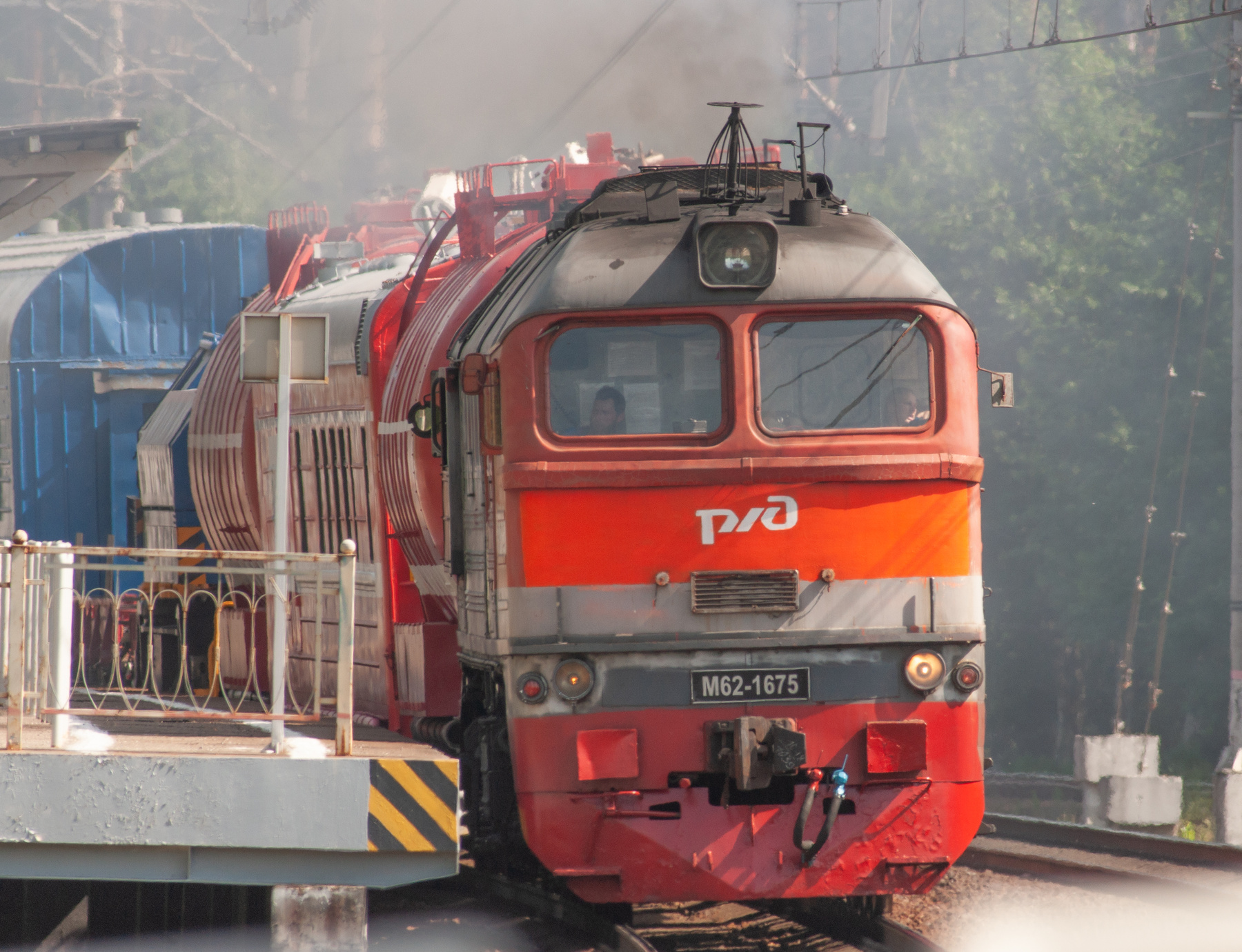«Астрофото» Ушково тепловоз М62-1675