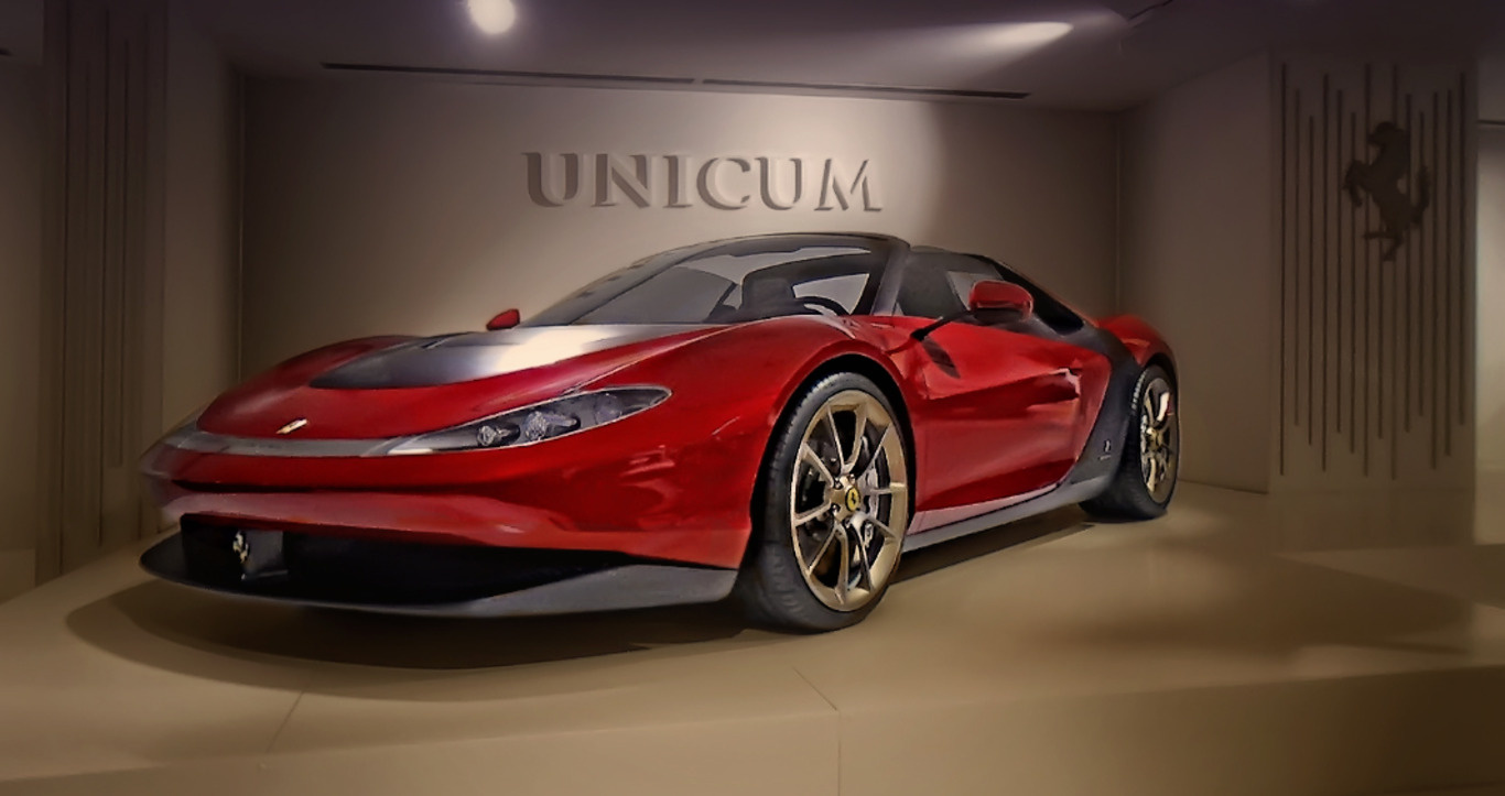 ***Одна из коллекционных машин * Ferrari*  из музея заводского. 