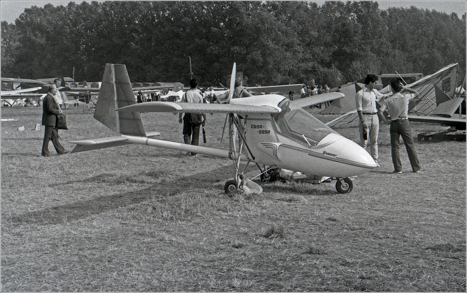Самоделка Rozmar СЛА Rozmar авиация самолет самоделка 1987 август Тушино