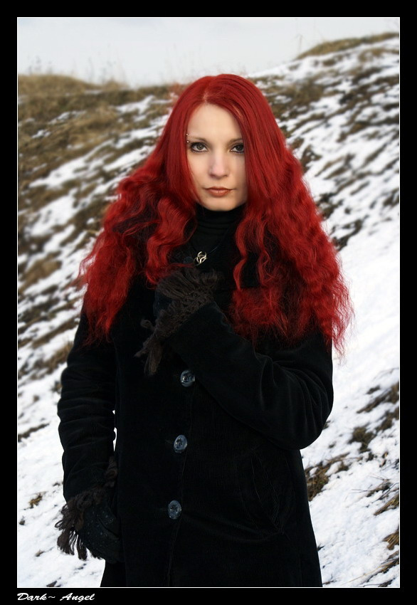 winter portrait зима, снег, dark~angel, tinfish, Тверь