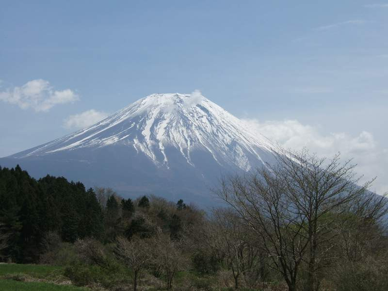 Fuji-san Фудзи-сан гора Япония весна