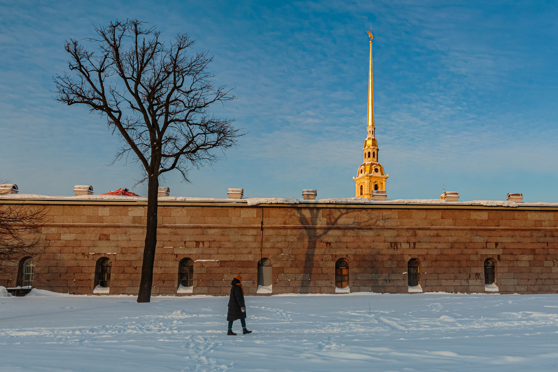 Февральские вертикали Санкт-Петербург крепость снег