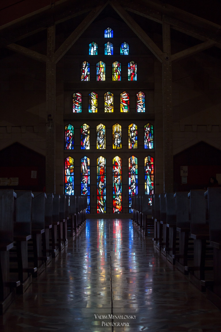 Витраж в храме Благовещанья витраж Назарет Израиль Nazareth Israel vakomin