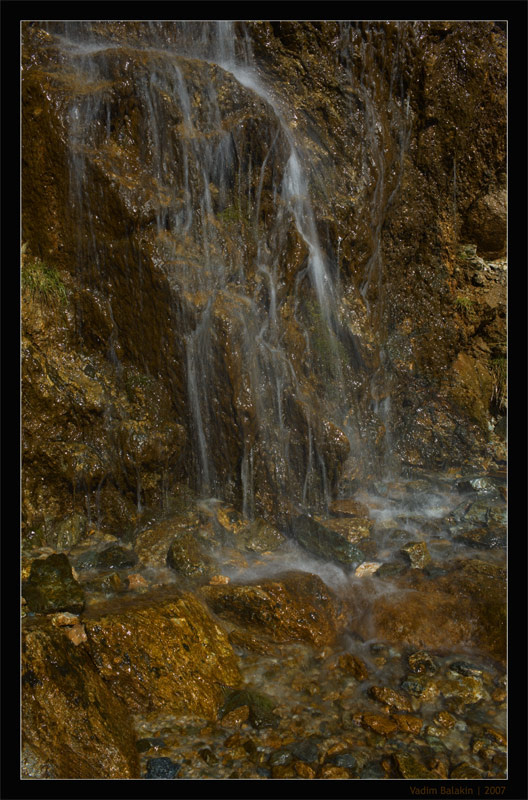 Water Threads and Warm Stones. waterfall, water, stone, вода, водопад, камень