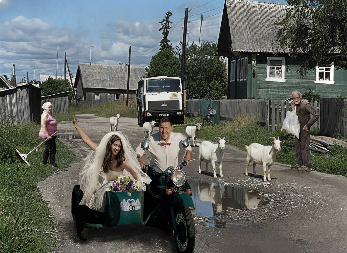 Cвадебный вояж.из серии "Деревенские новеллы".Архивное. 