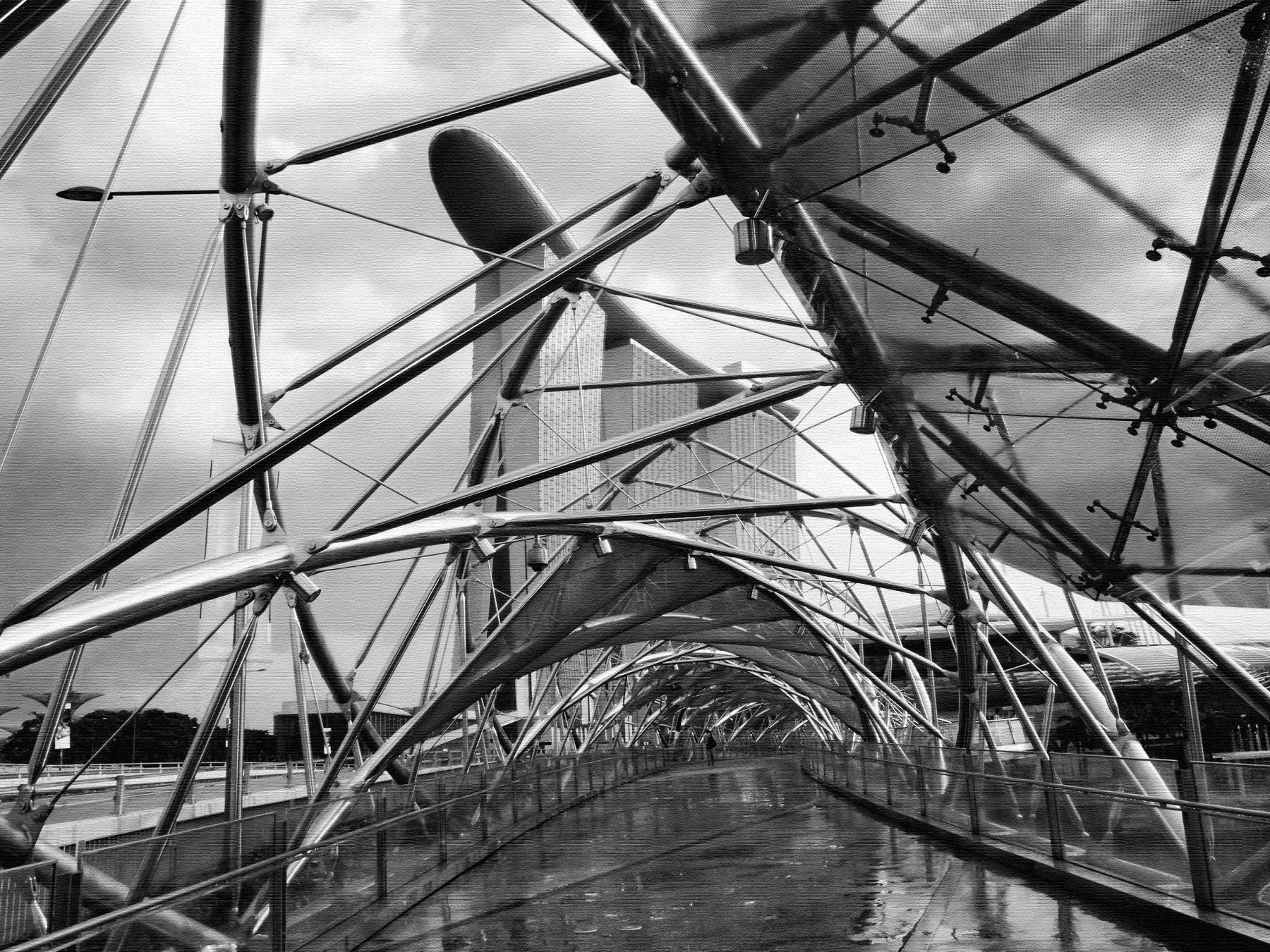 DNA-Bridge город архитектура сингапур