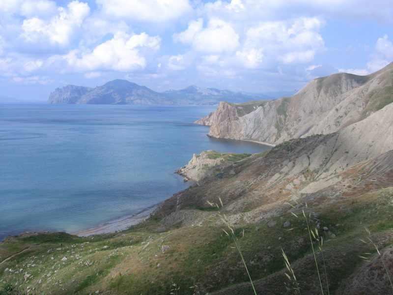 Коктебель голубые горы море