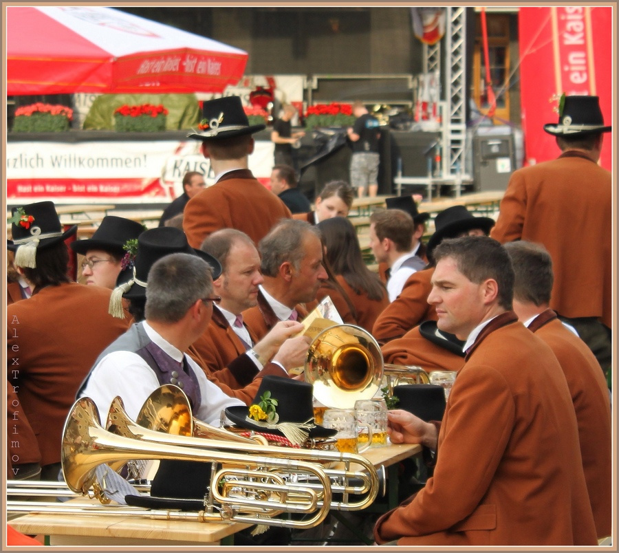Музыкальная пауза Зальцбург, оркестр, пиво, праздник, Salzburg, Orchester, Bier, Feiertag