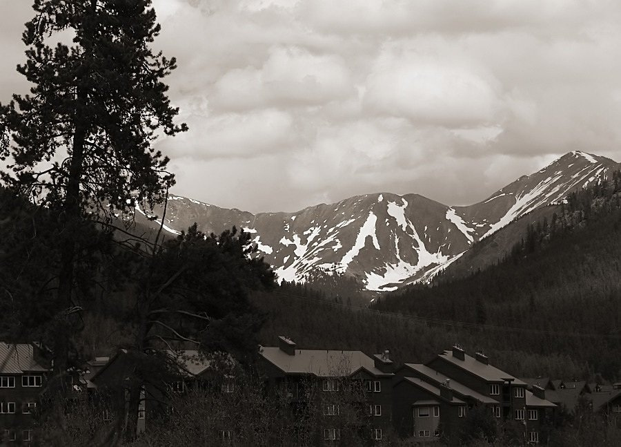 Вечернее Keystone Colorado горы