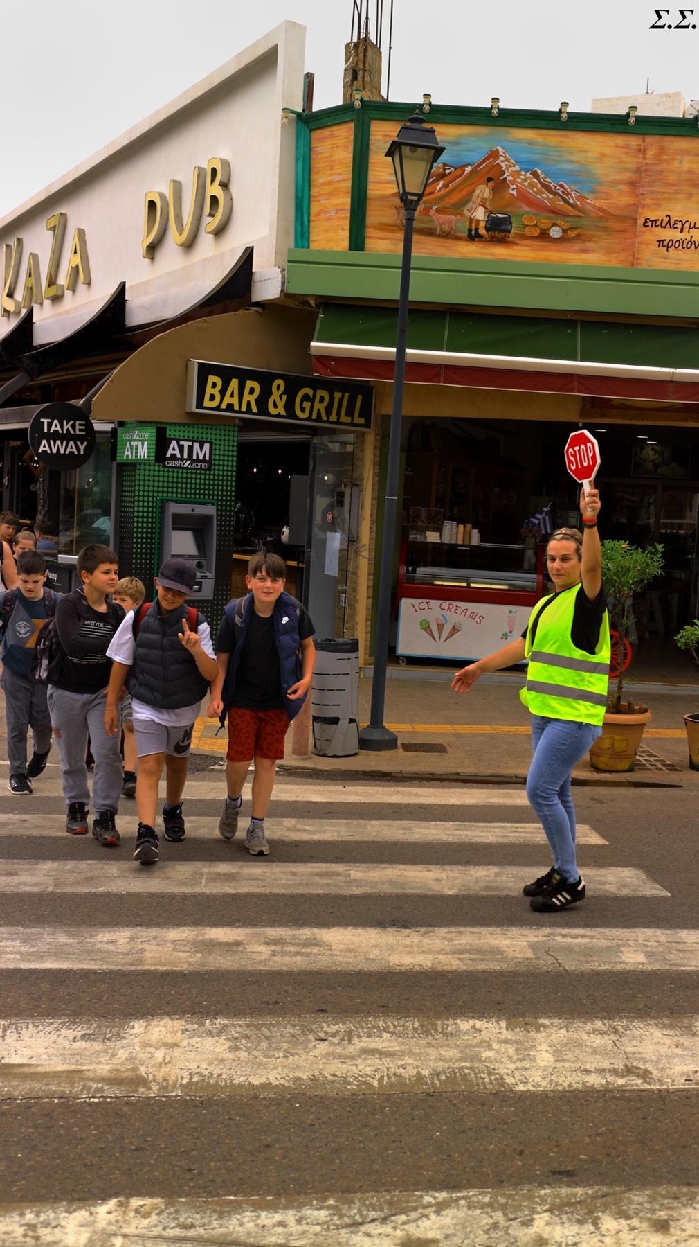 GREEK YOUTH'S CROSSING 