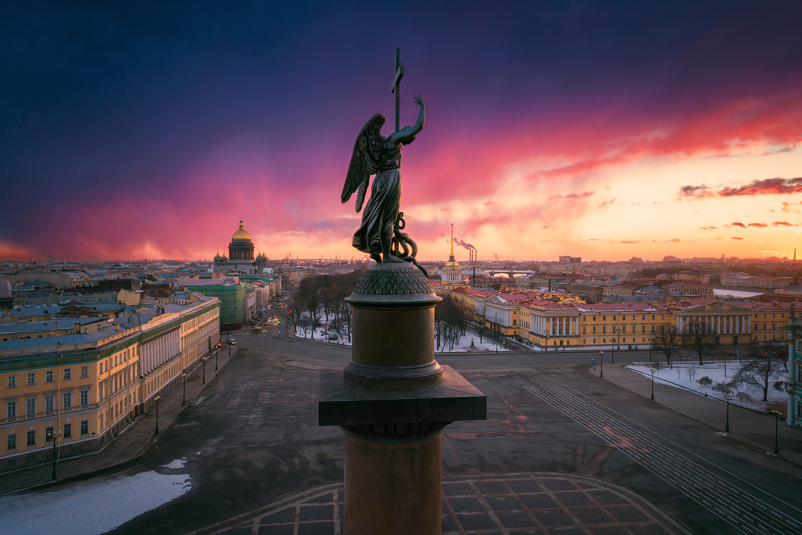 Вечерний Петербург. Ангел. 