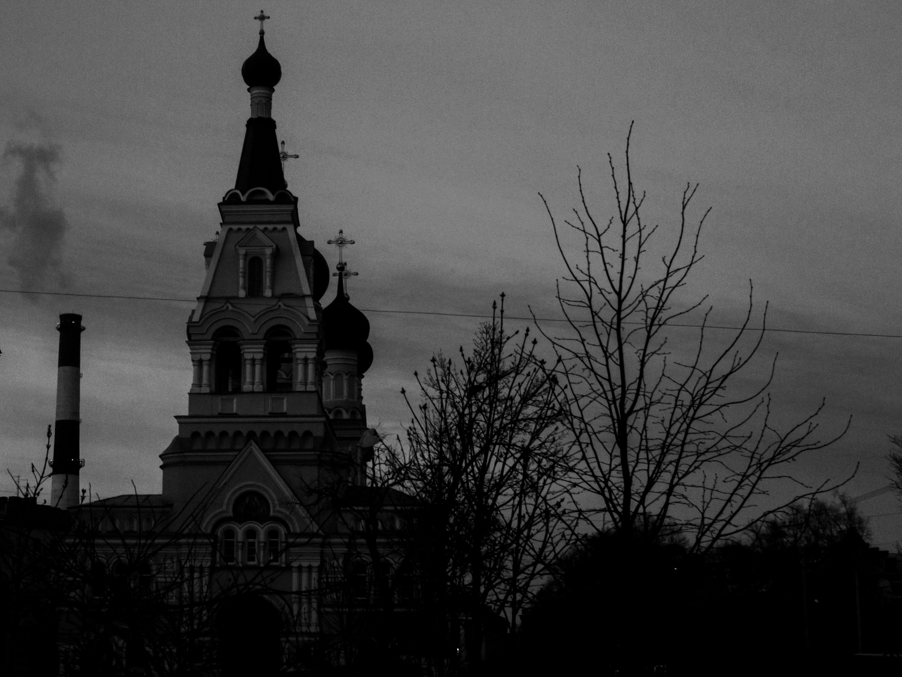 INDUSTRIAL CHURCH Санкт-Петербург ч б Питер canon650d церковь