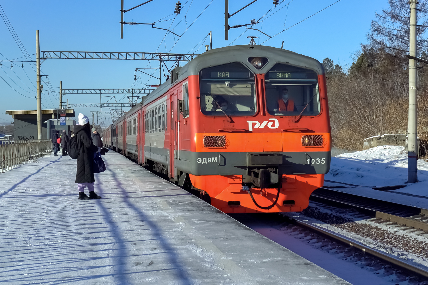 * * * * * railway железная дорога locomotive локомотив электровоз поезд train Russia Siberia Irkutsk Россия Сибирь Иркутск споттинг spotting