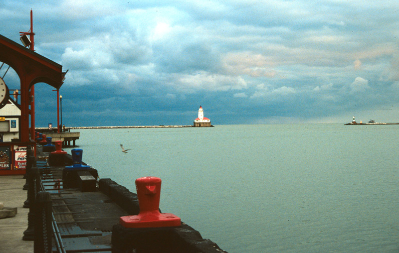 Чикаго, пирс (пастель/пленка) Chicago Michigan Чикаго Мичиган pier пирс