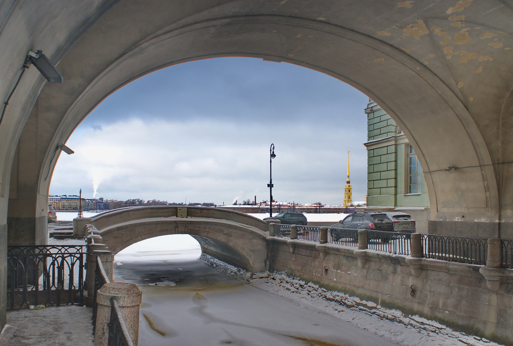 Эрмитажный мост Петербург