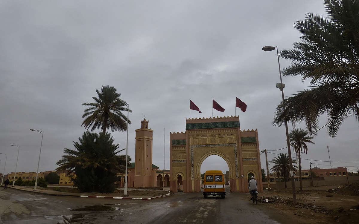 парадный въезд Марокко Morocco Риссани Rissani парадный въезд