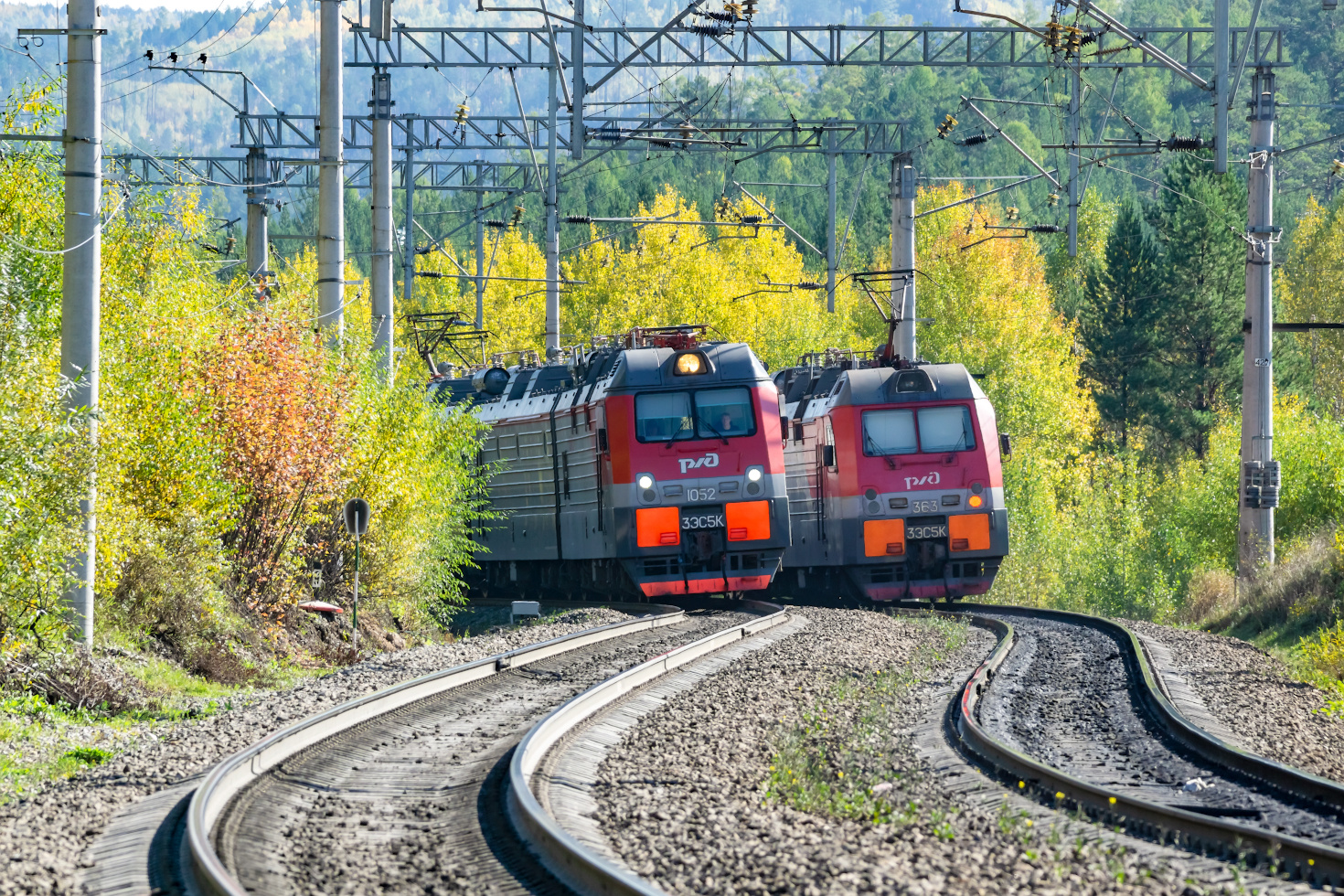 осеннее тангО ) 3ЭС5К-1052 3Эс5К-363
