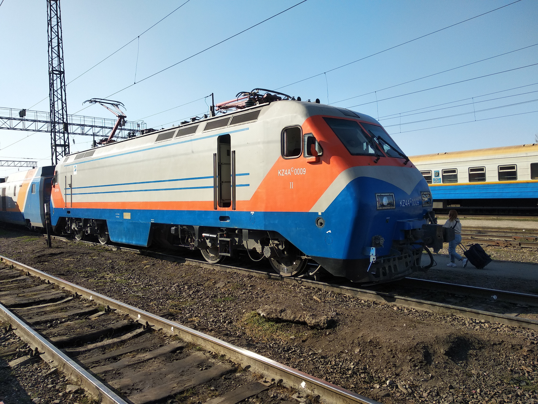 KZ4Ac-0009 Казахстан Алматы_2 электровоз KZ4Ac-0009