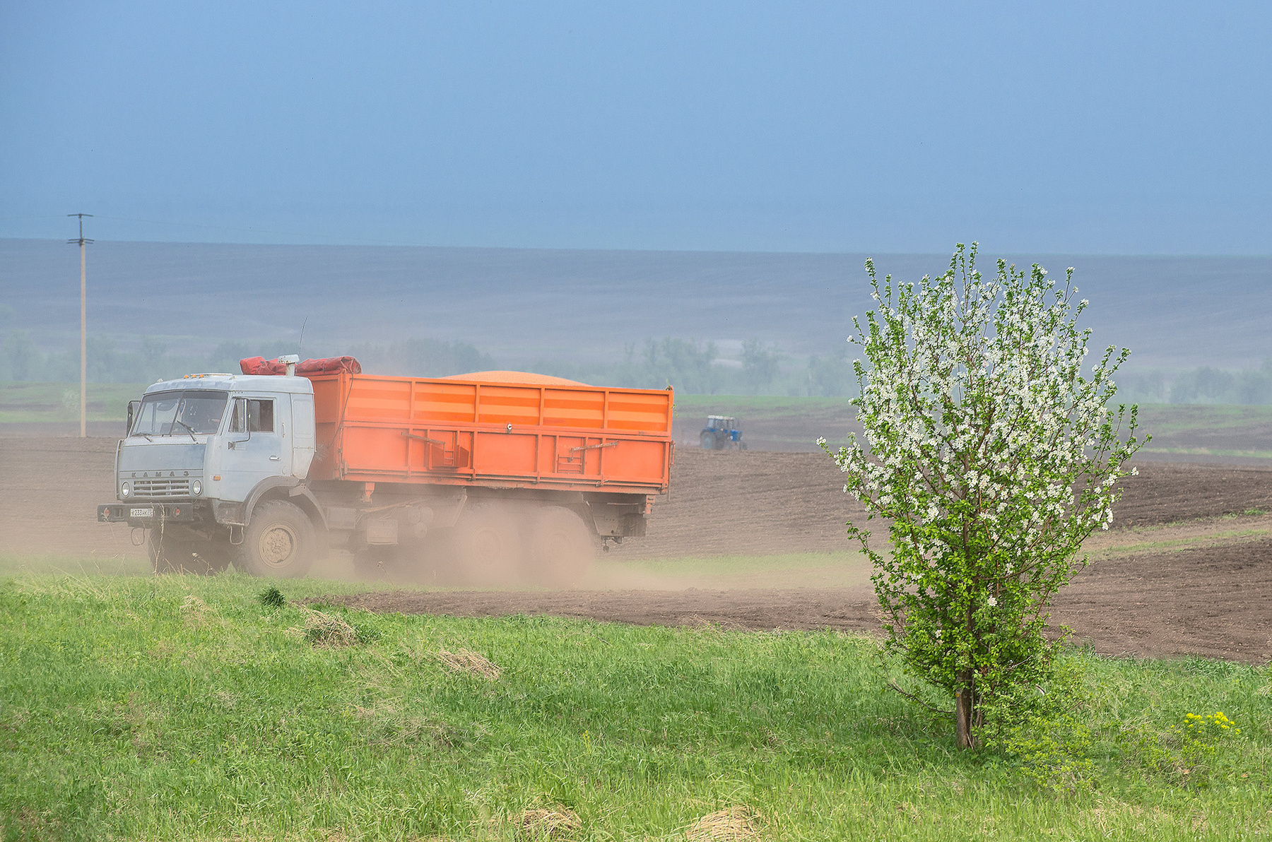 Посевная... весна май село посевная