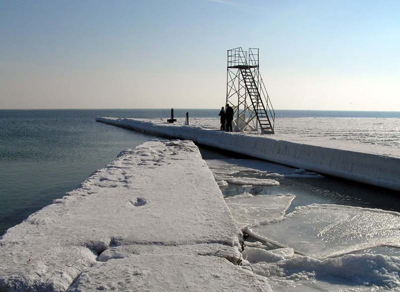 Свидание море, лед, зима, свидание
