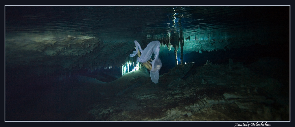 Пещера Сна Подводная пещера Nahochnachich Мексика cave diving