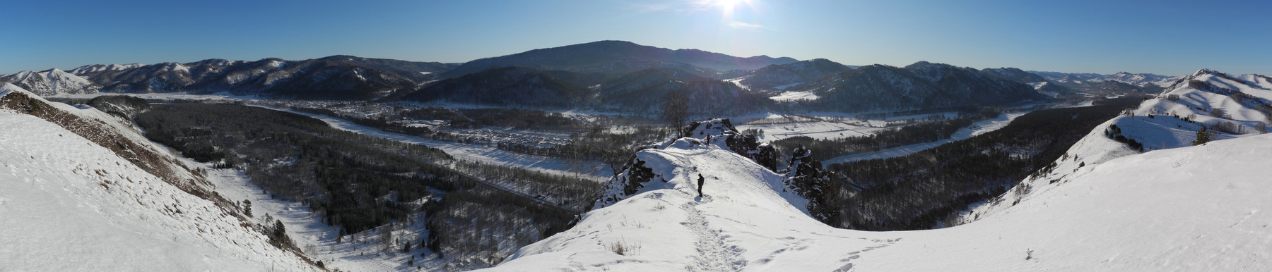 Прогулка в морозный, солнечный день... Алтай, Катунь, Чуйский тракт